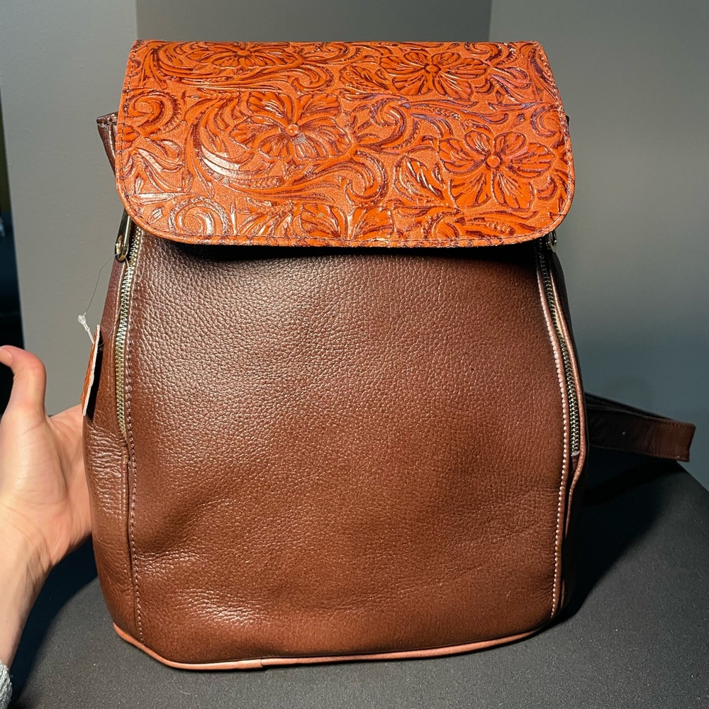 Mexican leather Backpack